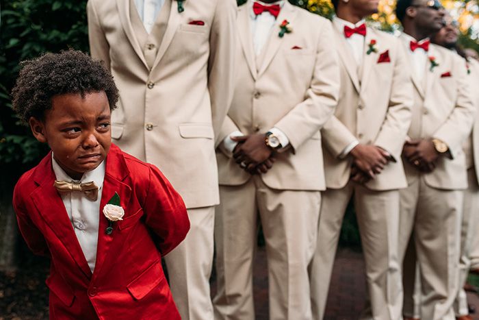 Petogodišnjak zaplakao od sreće na venčanju svojih roditelja