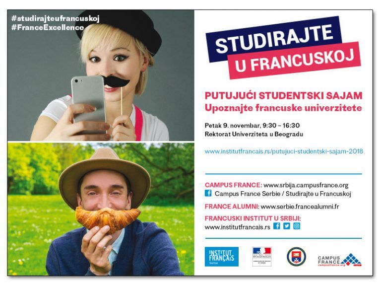 Putujući studentski sajam 2018 - Studiraj u Francuskoj